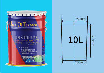 Đồ kim loại tròn 10L Chậu sơn cho sơn sàn epoxy trên mặt nước