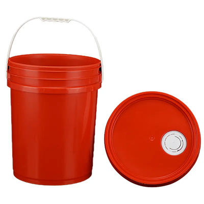Xô sơn nhựa 20L với nắp tay cầm nhựa kim loại và nắp phẳng