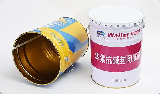 Vàng Phenolic Linered Metal Grease Bucket Với Liên Hợp Quốc được phê duyệt