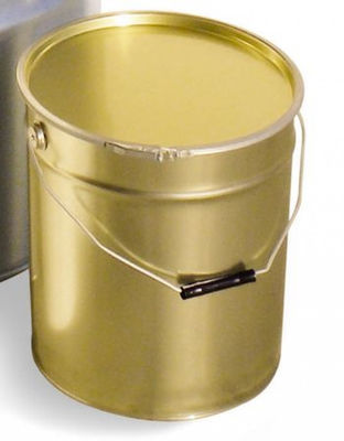 5 gallon ốc kinh an toàn thực phẩm thùng màu rỗng với lớp phủ bên trong và nắp