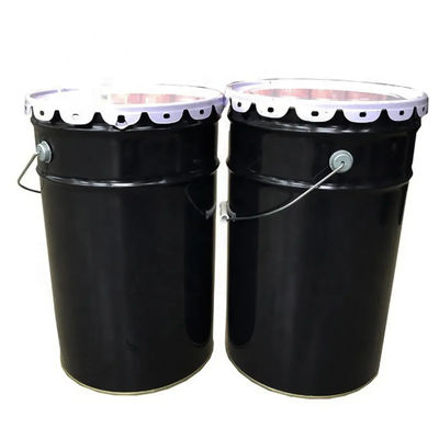 Thùng sơn kim loại hình trụ 25L với nắp hoa để đóng gói sơn