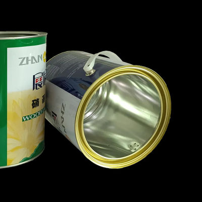 1 gallon màu dầu tròn Sản phẩm thép thép có tay cầm vòng nhựa