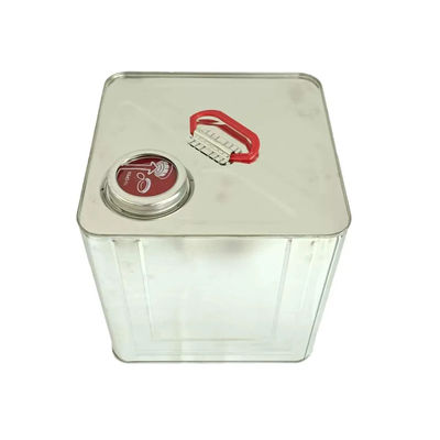 10L hình chữ nhật chặt chẽ đầu thùng kim loại vuông trống lon Tin cho chất pha loãng và chất làm khô gói