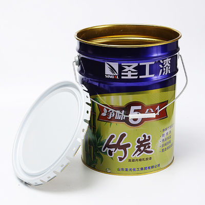 20L thép kim loại xô với vương miện bao trùm tròn