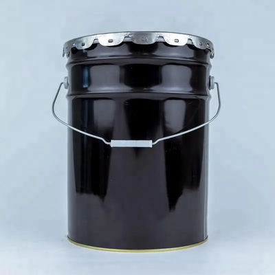 Đá màu đen và nắp 5 gallon với lớp lót nhựa chống rỉ sét và nắp cạnh hoa