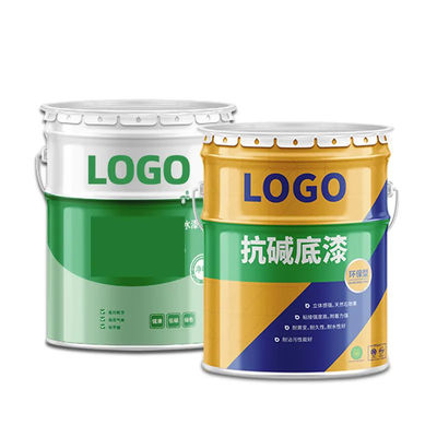 Kim loại 10 lít sơn xô 3 gallon với lớp phủ sơn bên trong và nắp hoop