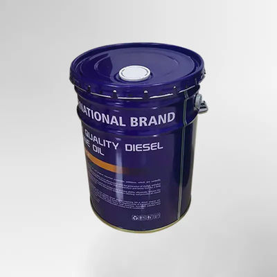 20L Metal Paint Bucket Spout Conical Tinplate Bucket với nắp