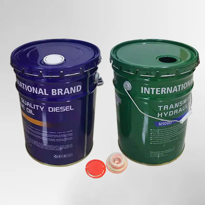 20L Metal Paint Bucket Spout Conical Tinplate Bucket với nắp