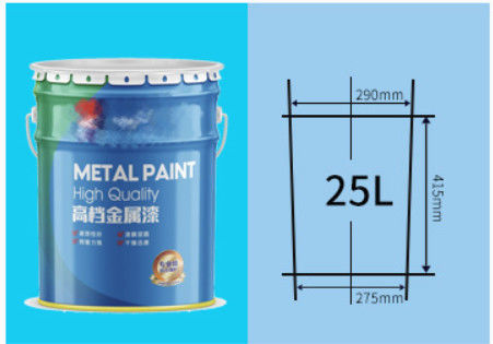 25L kim loại thùng xô xô chống tràn nắp kín không khí cho lưu trữ an toàn và vận chuyển