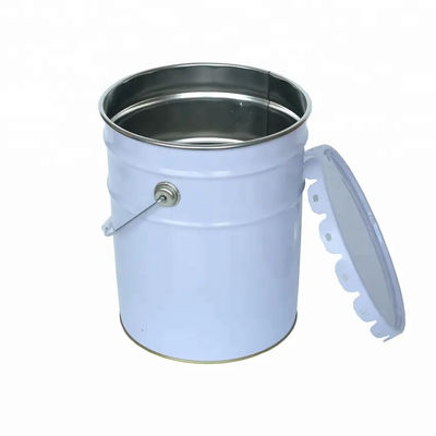 Thép xám 26 24Ga đầu mở 5 gallon xô sơn với nắp xoăn