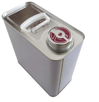 5L F Style Tin Oblong Can For Chemical Glue Storage Với Liên Hợp Quốc chấp thuận