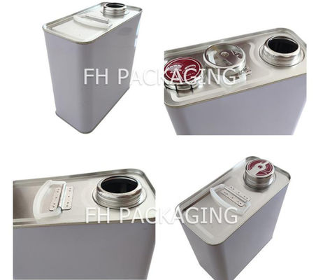 5L F Style Tin Oblong Can For Chemical Glue Storage Với Liên Hợp Quốc chấp thuận