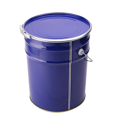Vỏ sơn kim loại bằng kim loại 6 gallon với vòng khóa đòn bẩy nắp và tay cầm kim loại