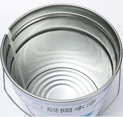 Thép 5 Gallon White Paint Bucket với Lever Lock Cover