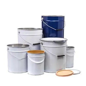 1 Gallon đến 6 Gallon Food Safe Open Head Steel Bucket với lớp phủ bên trong thực phẩm