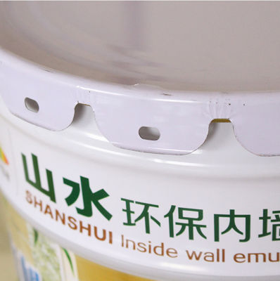 Bọc 5 gallon 20 lít có vỏ kim loại được sơn với nắp cạnh hoa