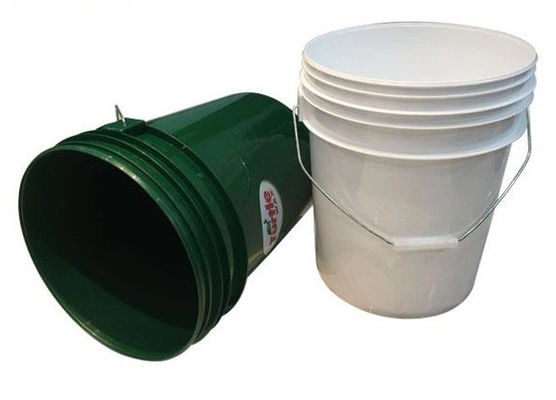 Thùng chứa xô nhựa chống tia UV an toàn cho thực phẩm với in tùy chỉnh và nén nắp