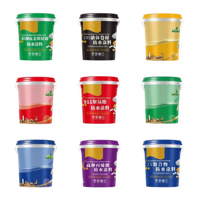 Thùng sơn nhựa 5 gallon với nắp đơn giản